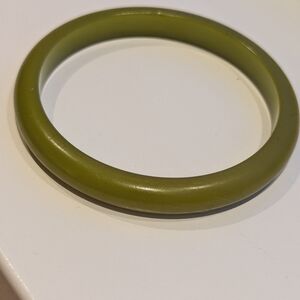 Green Bakelite Bangle bracelet